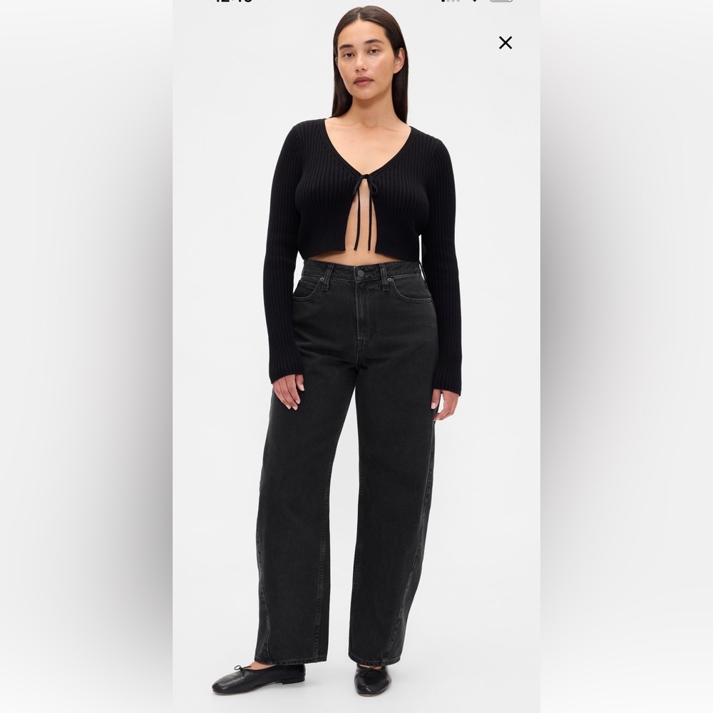 GAP Black Wide Leg Jeans
